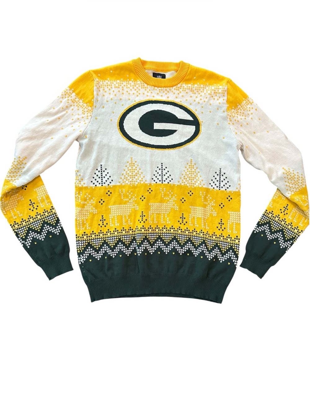 NFL Team Apparel Green Bay Packers Christmas sweater Unisex size Medium